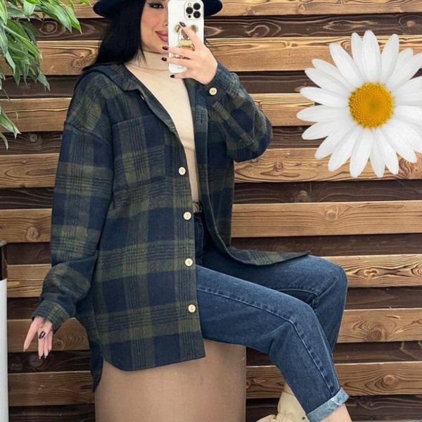 شومیز زنانه طرح پشمی