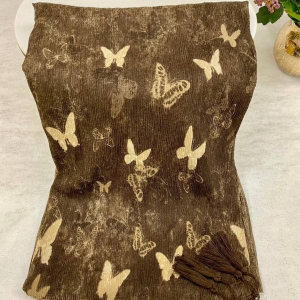 شال برشکا طرحدار لمه دار