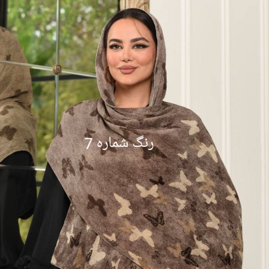 قیمت ارزان شال برشکا طرحدار لمه دار