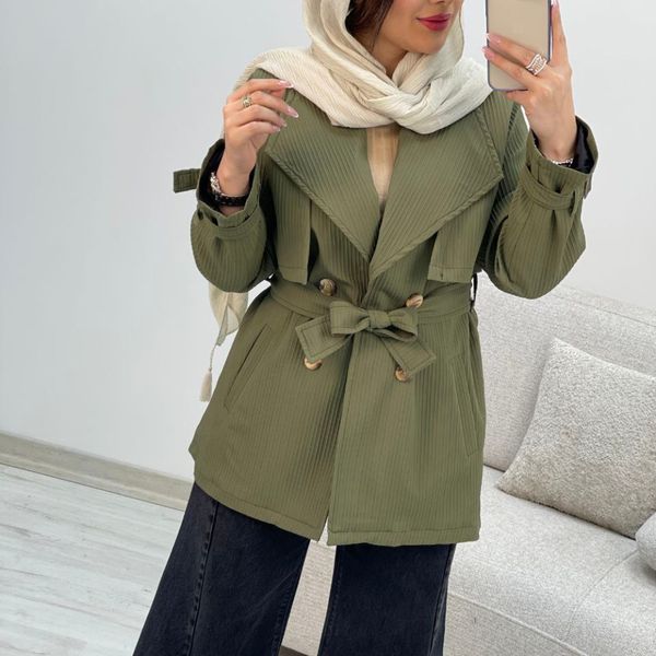 بارانی  زنانه آستردار طرح هانی