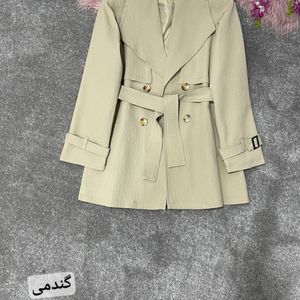 خرید اینترنتی بارانی  زنانه آستردار طرح هانی