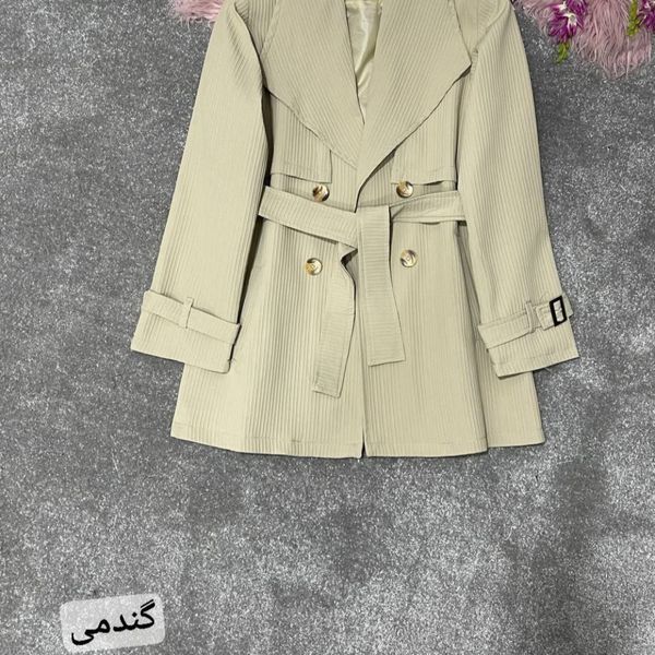 بارانی  زنانه آستردار طرح هانی