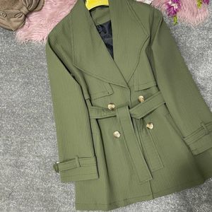 خرید انلاین بارانی  زنانه آستردار طرح هانی