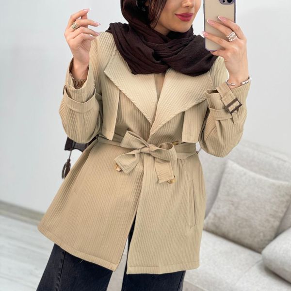 بارانی  زنانه آستردار طرح هانی