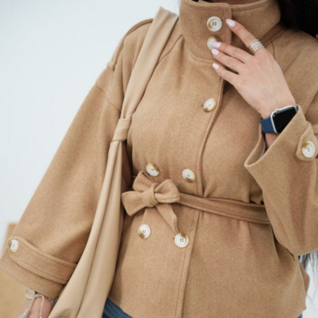 قیمت پالتو زنانه طرح پینترستی لامیا