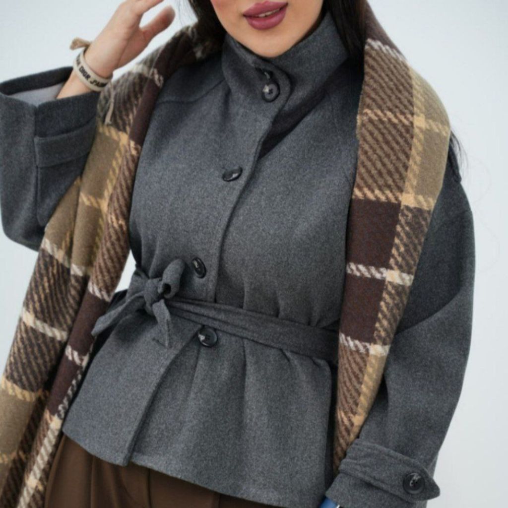 خرید انلاین پالتو زنانه طرح پینترستی لامیا