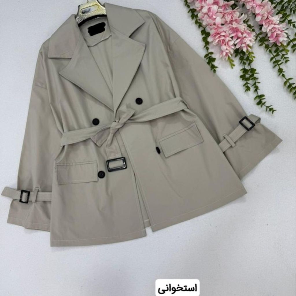 خرید اینترنتی مانتو زنانه  طرح ترنج کت نیوشا
