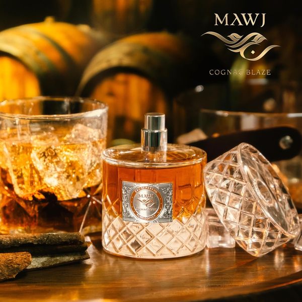 ادکلن موج کونیاک بلیز پاریس کرنر اصلی Mawj Cognac Blaze 100mil EDP