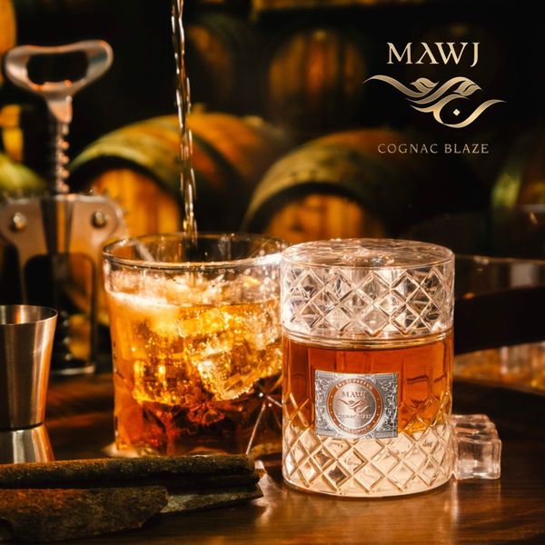 ادکلن موج کونیاک بلیز پاریس کرنر اصلی Mawj Cognac Blaze 100mil EDP