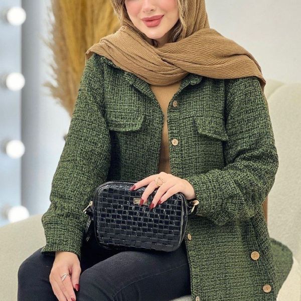 مانتو بغل دکمه راشل