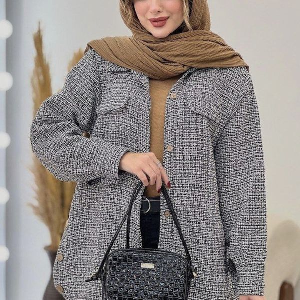 مانتو بغل دکمه راشل