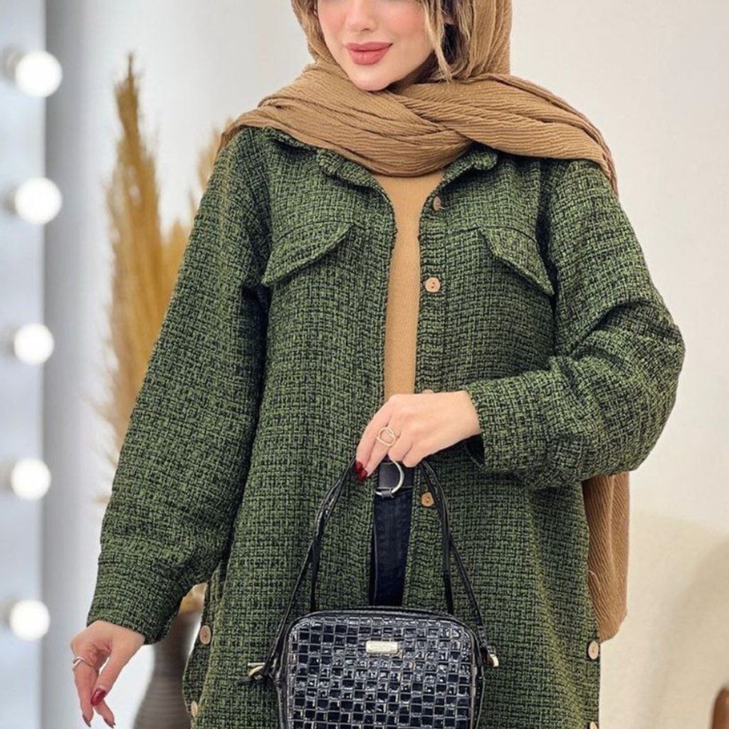 خرید انلاین مانتو بغل دکمه راشل