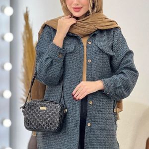 مانتو بغل دکمه راشل