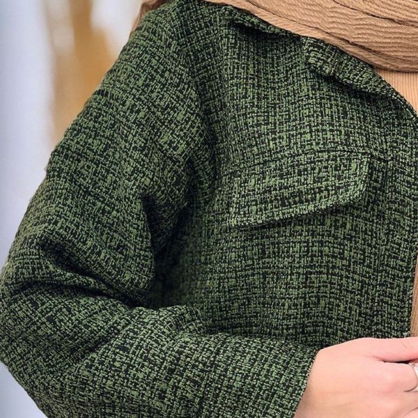 مانتو بغل دکمه راشل