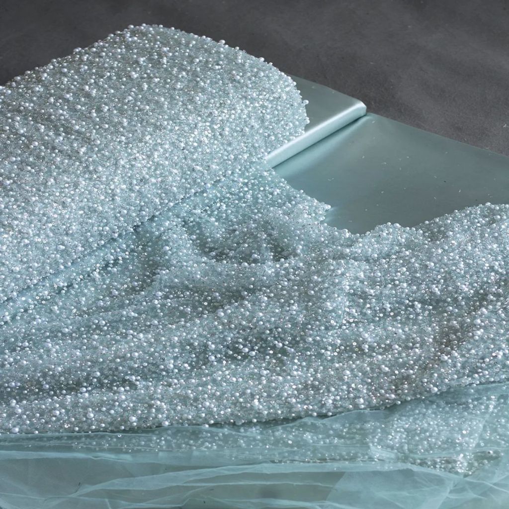 خرید اینترنتی قیمت پارچه تور جسمیکو پر کار