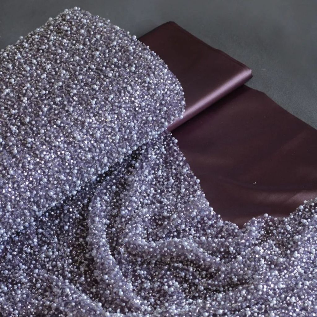 خرید انلاین پارچه تور جسمیکو پر کار