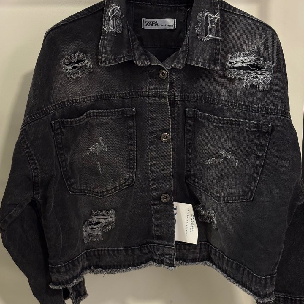 قیمت کت جین زارا مشکی   زا‌و دار