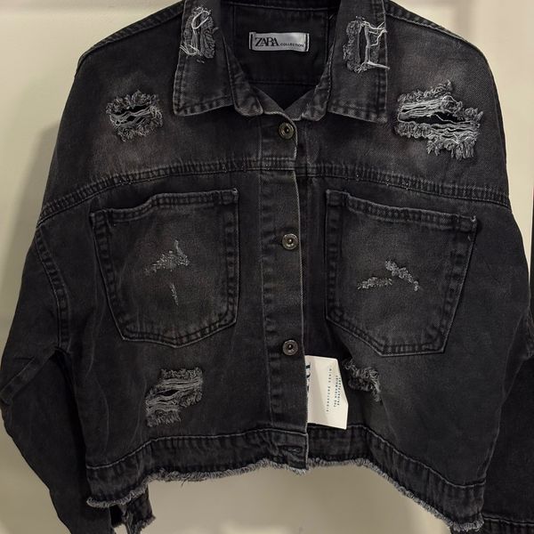 کت جین زارا مشکی   زا‌و دار