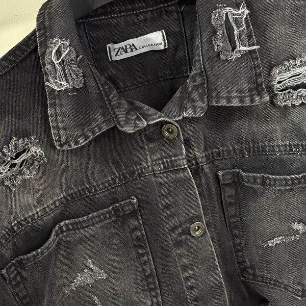 کت جین زارا مشکی   زا‌و دار