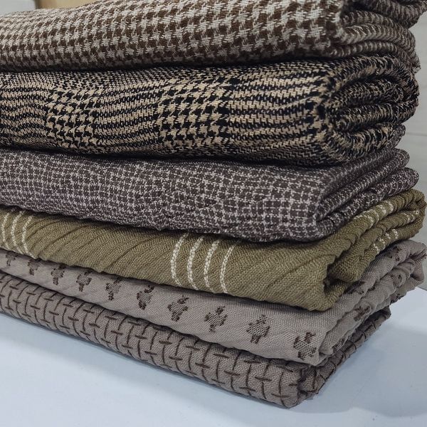 شال زنانه ویسکوز پاییزه طرح پلیسه