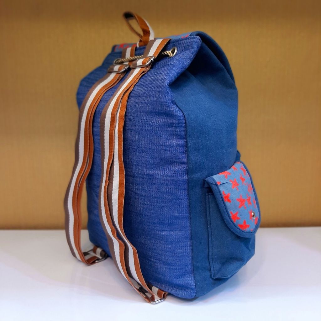 قیمت ارزان کوله پشتی جین ستاره دار