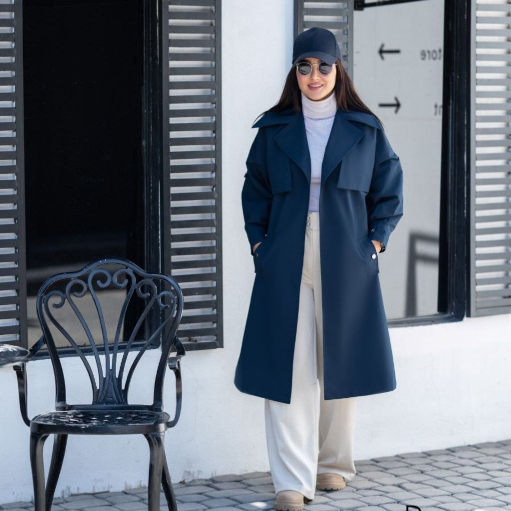 خرید انلاین بارونی آیلار آستین پفی آستردار