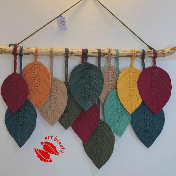 برگ مکرومه بافی دکوراتیو طرح جانان