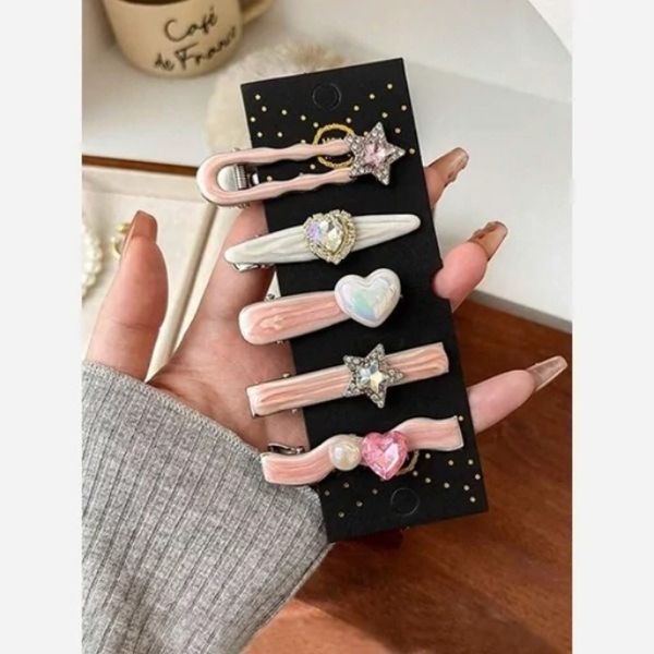 گیره مو انبری پینترستی سرامیکی(کارت 5 عددی)