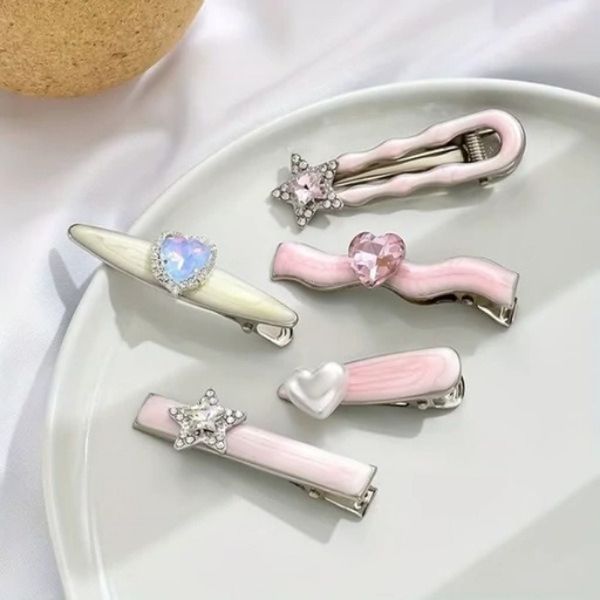 گیره مو انبری پینترستی سرامیکی(کارت 5 عددی)