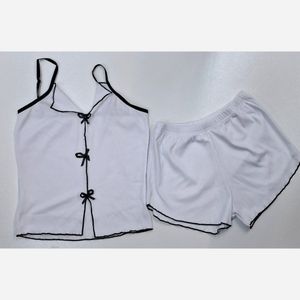 قیمت تاپ وشورتک نخی پاپیونی