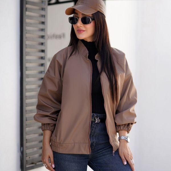 بامبر سوپرسانتانا گرم بالا جکت ترند  ( آسترکشی  با آستر همرنگ)