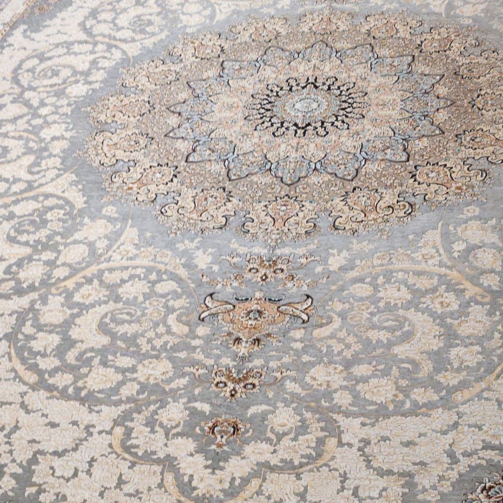 خرید اینترنتی کاور فرش 12متری طوسی طرح آریا نیکزاد