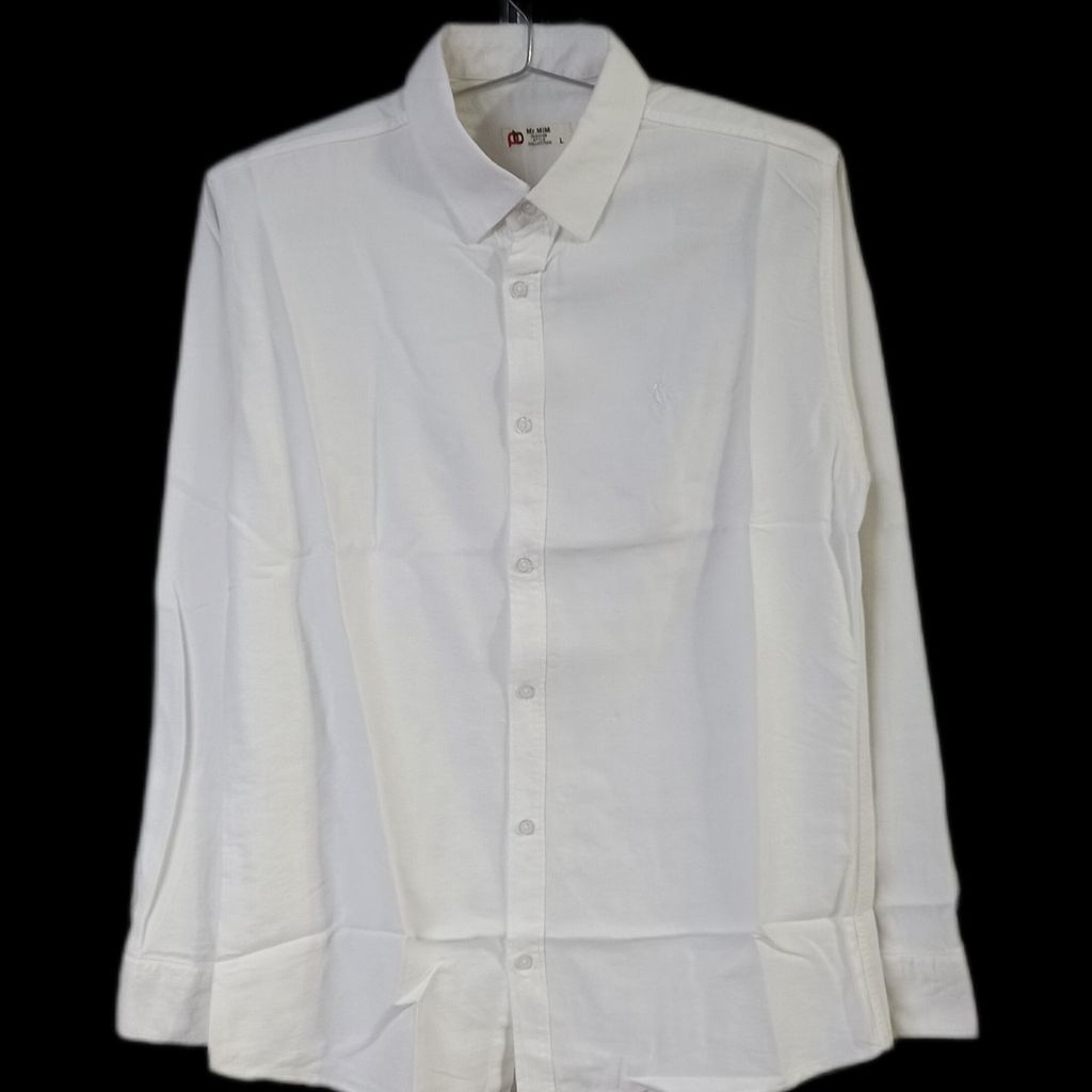 قیمت ارزان پیراهن مردانه ساده اسپورت سفید کد 1025