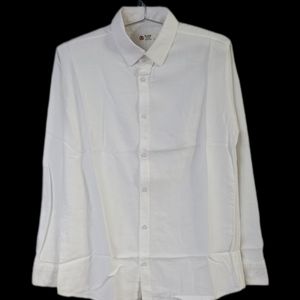 قیمت ارزان پیراهن مردانه ساده اسپورت سفید کد 1025