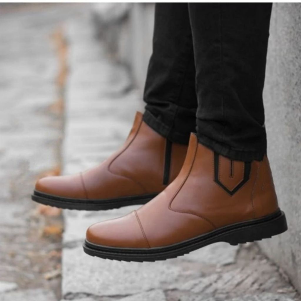 فروش اینترنتی نیم بوت مردانه زیپی مدل اسپانیا