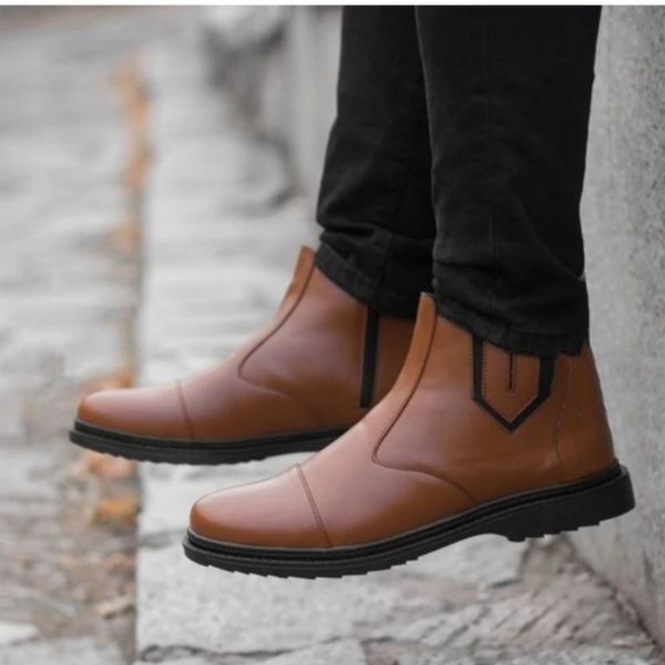 نیم بوت مردانه زیپی مدل اسپانیا