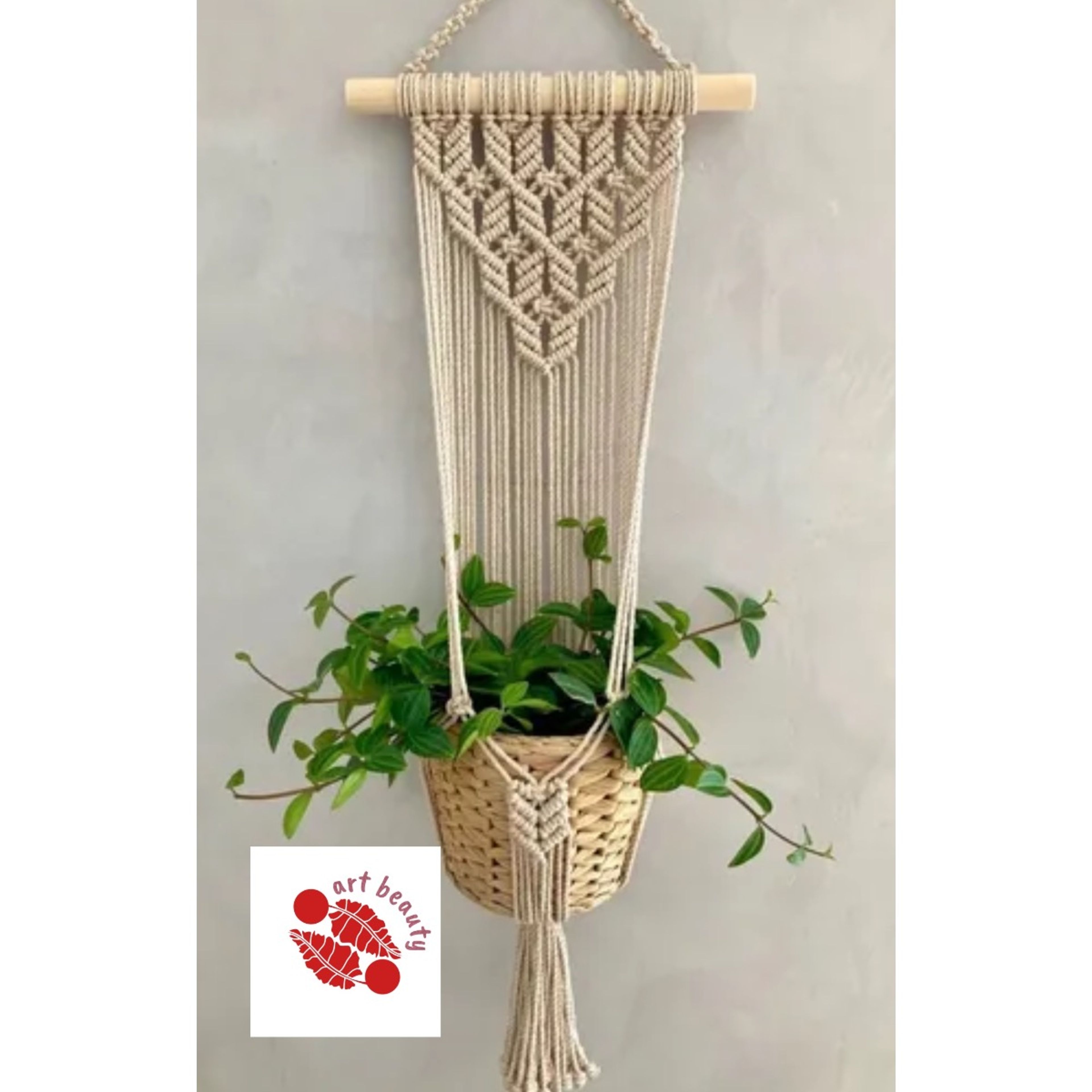 مشخصات اویز گل مکرومه بافی مدل رویا