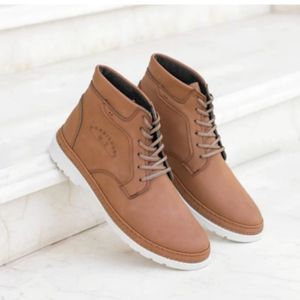 فروش اینترنتی نیم بوت مردانه بندی ساقدار مدل دژاوو