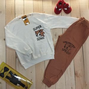خرید انلاین بلوز شلوار بیسکویتی سوپر سونیک پسرانه