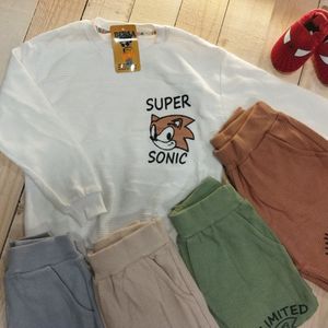 خرید انلاین بلوز شلوار بیسکویتی سوپر سونیک پسرانه