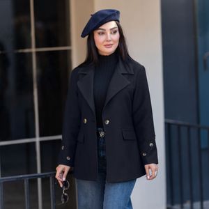 کت پاییزه آستردار ریوا مشکی