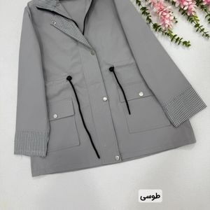 قیمت ارزان بارونی زنانه طرح رنگین کمان