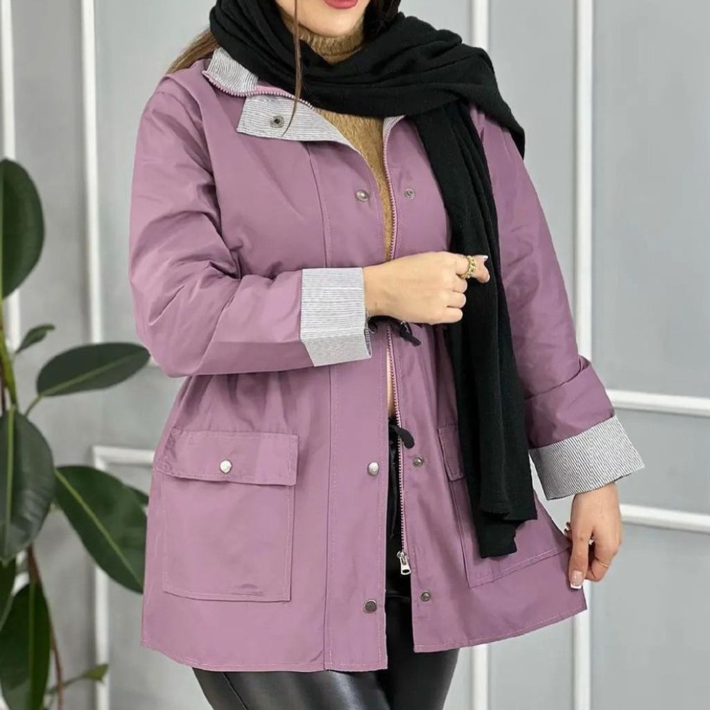 فروش اینترنتی بارونی زنانه طرح رنگین کمان