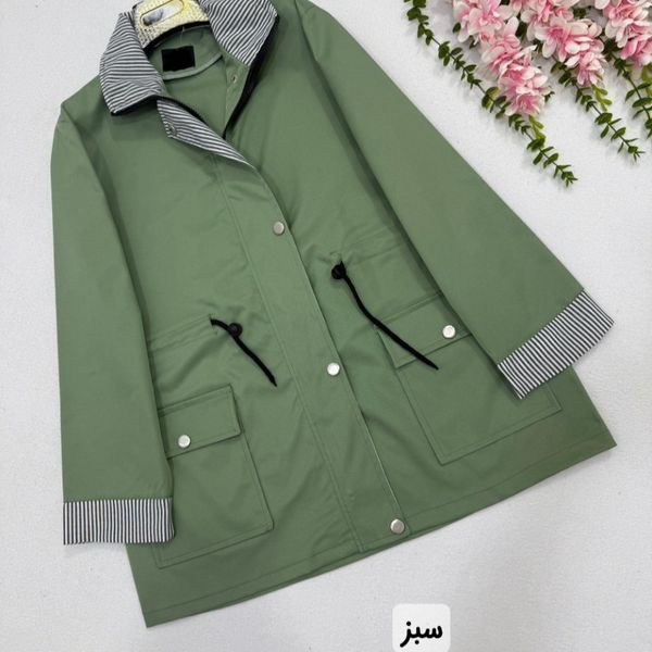 بارونی زنانه طرح رنگین کمان