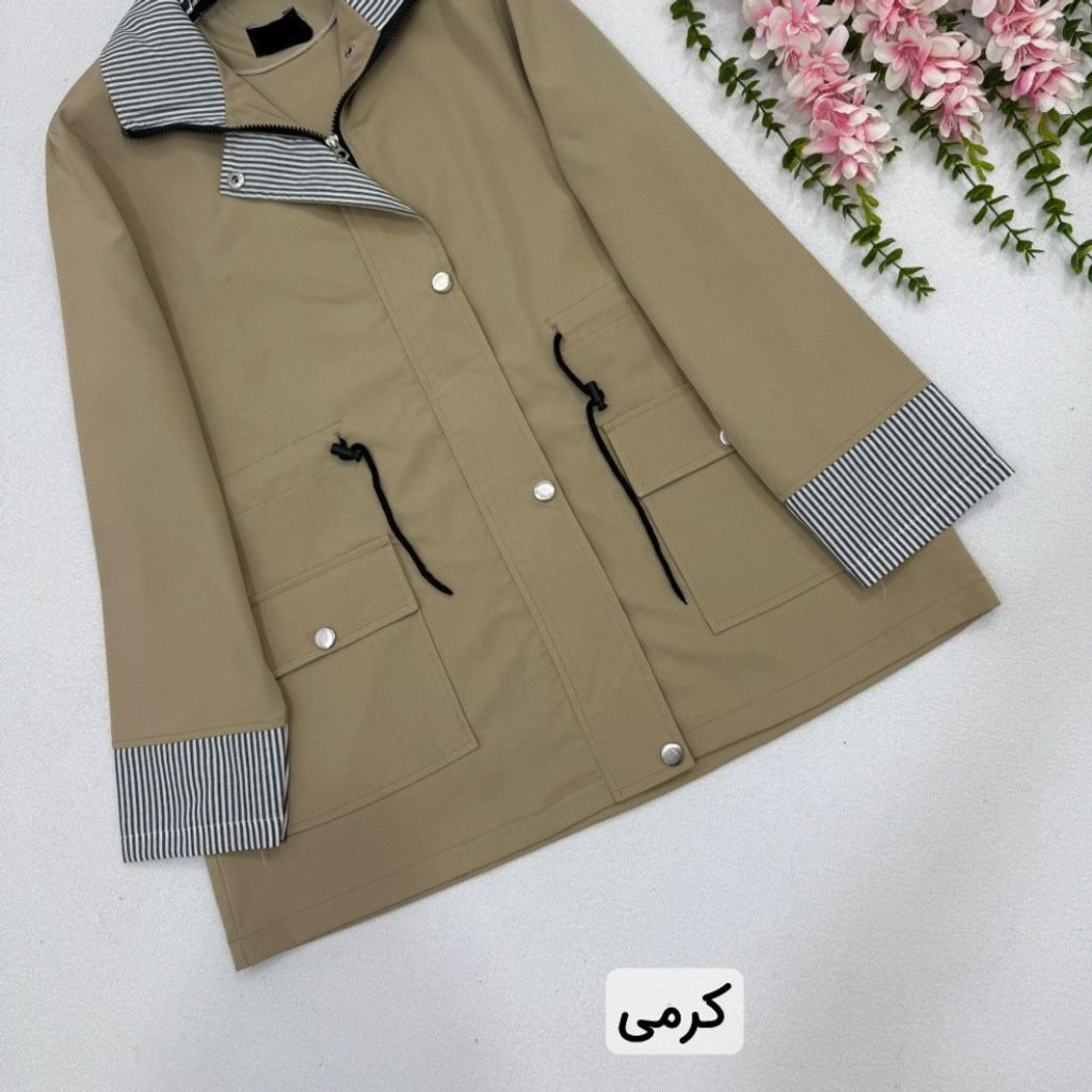 مشخصات بارونی زنانه طرح رنگین کمان