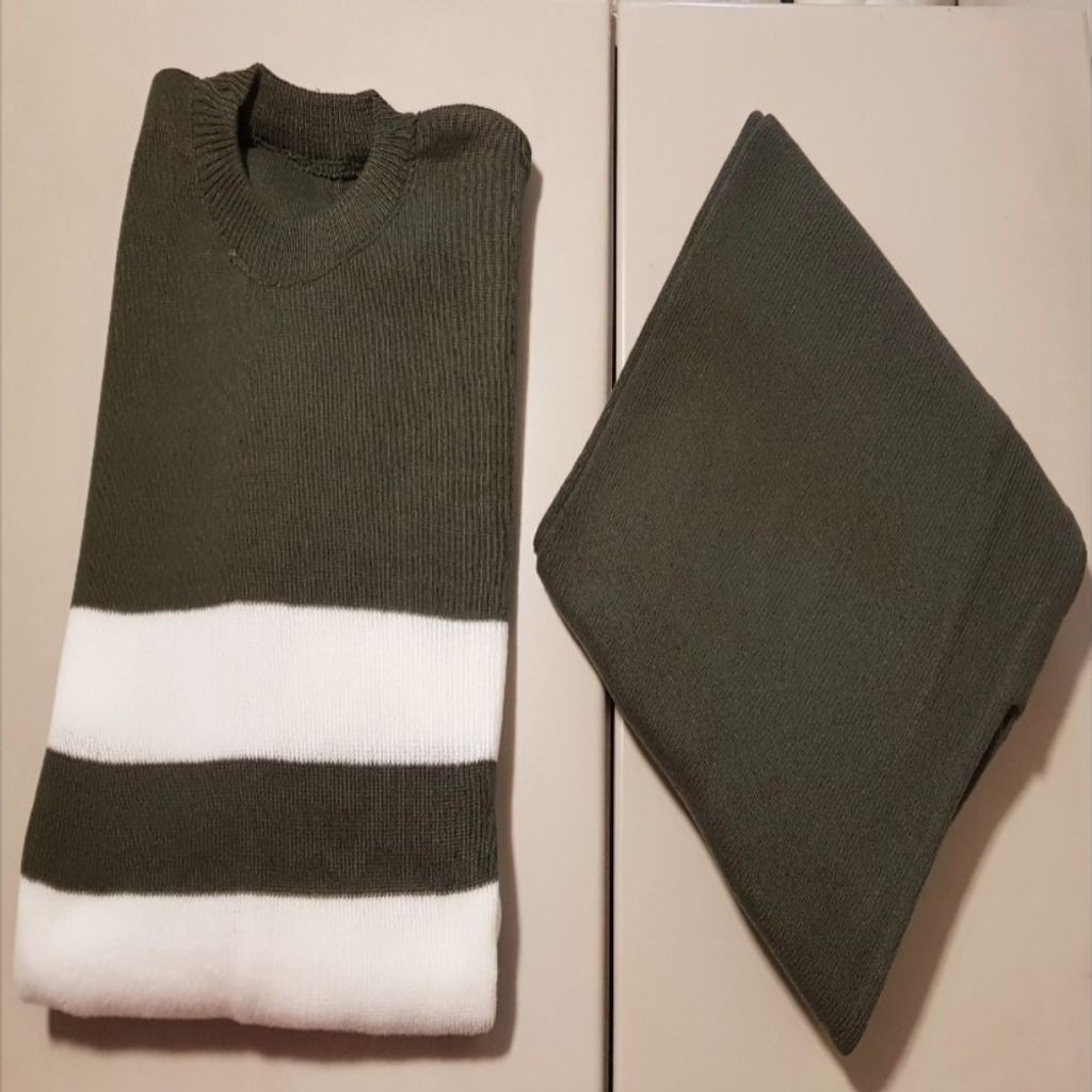 مشخصات ست بافت بلوز و شلوار راه راه کد 4000