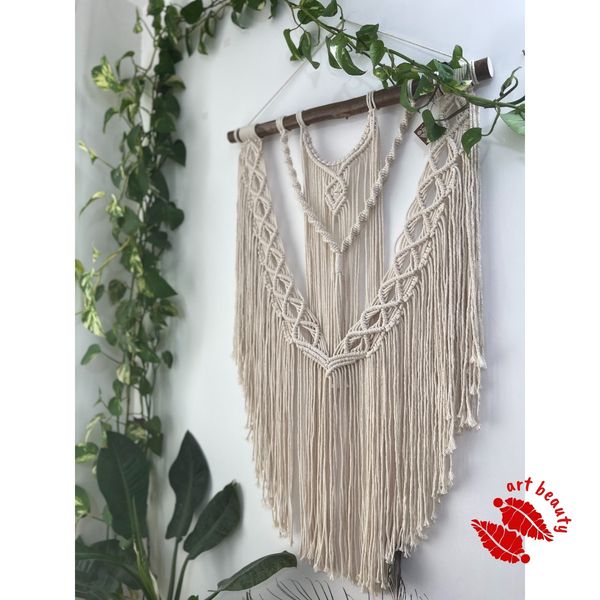 دیوارکوب اویز مکرومه بافی طرح نویان