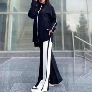 خرید اینترنتی ست بافت زنانه بغل خط دار