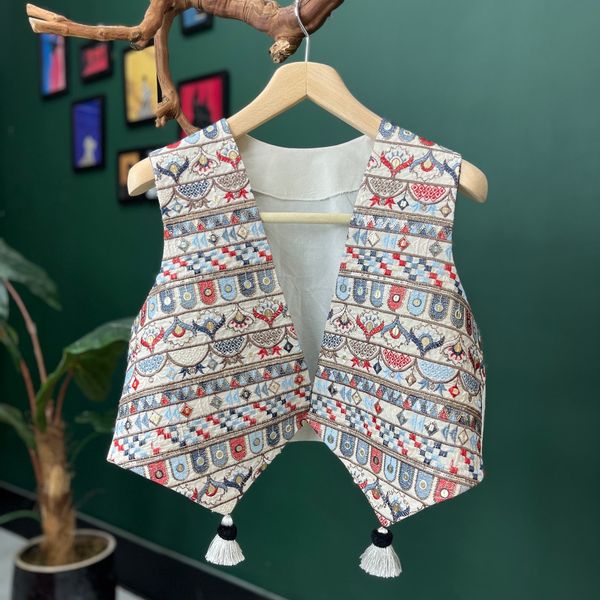 جلیقه مجلسی لینن سوزندوزی