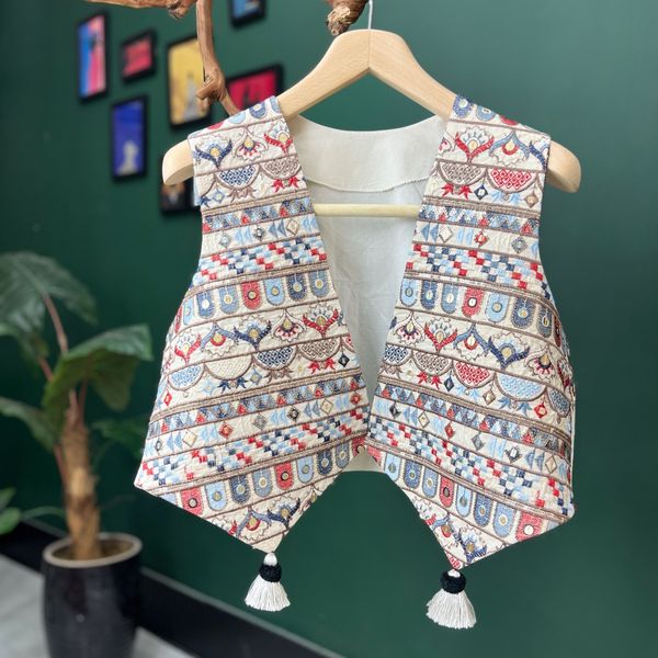 جلیقه مجلسی لینن سوزندوزی